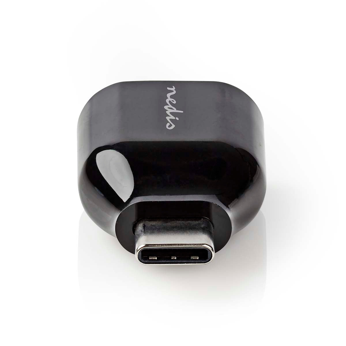 USB-C™ Adapter | USB 3.2 Gen 1 | USB-C™ Stecker | USB-A Buchse | 5 Gbps | Rund | Vernickelt | Schwarz | Box