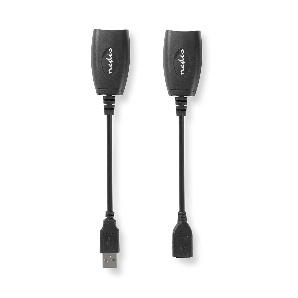 Aktive USB-Kabel | USB 1.1 | USB-A Stecker | RJ45 Buchse | 12 Mbps | 0.20 m | Rund | Vernickelt | PVC | Kupfer | Box