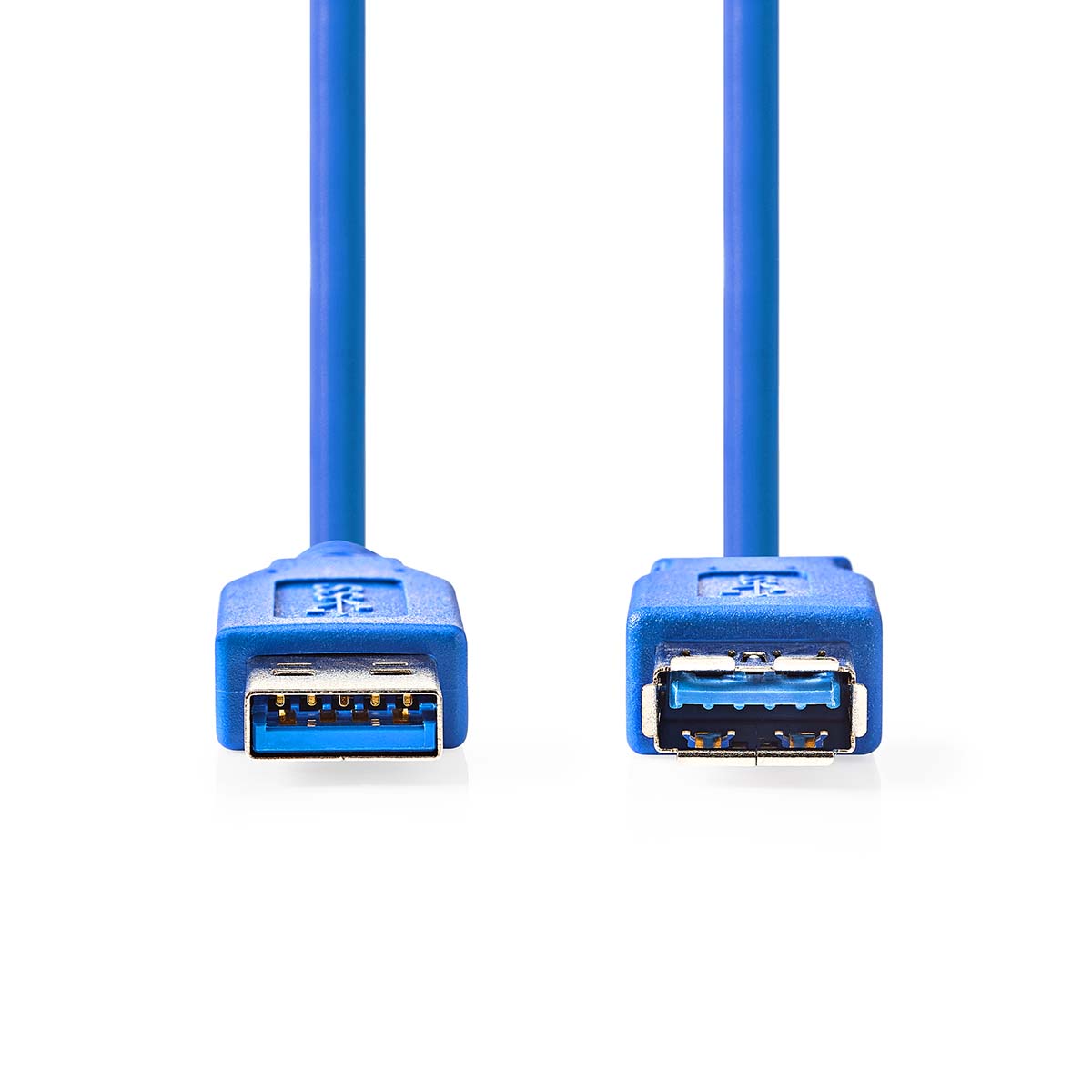 USB-Kabel | USB 3.2 Gen 1 | USB-A Stecker | USB-A Buchse | 5 Gbps | Vernickelt | 2.00 m | Rund | PVC | Blau | Box