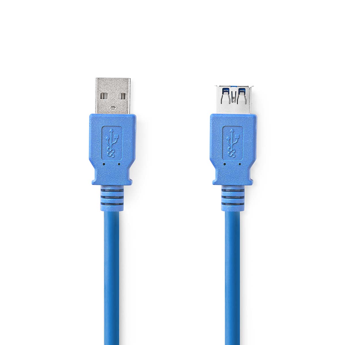 USB-Kabel | USB 3.2 Gen 1 | USB-A Stecker | USB-A Buchse | 5 Gbps | Vernickelt | 2.00 m | Rund | PVC | Blau | Box