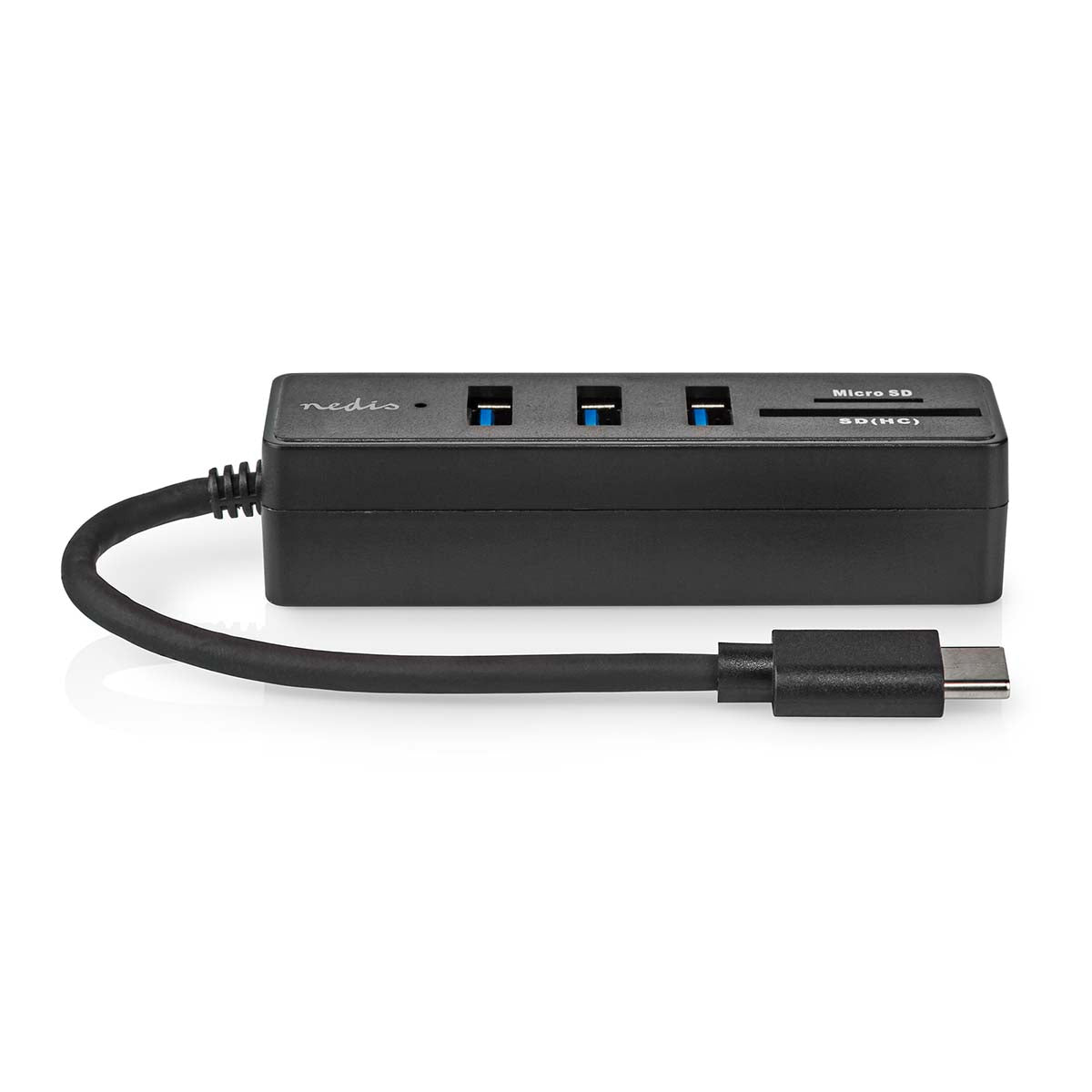 USB-Hub | 1x USB-C™ | 3x USB A Buchse | 5-Port port(s) | USB 3.2 Gen 1 | Stromversorgung über USB | 5 Gbps | SD & MicroSD