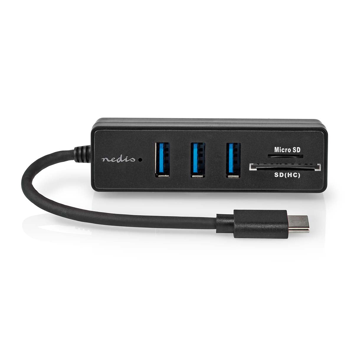 USB-Hub | 1x USB-C™ | 3x USB A Buchse | 5-Port port(s) | USB 3.2 Gen 1 | Stromversorgung über USB | 5 Gbps | SD & MicroSD