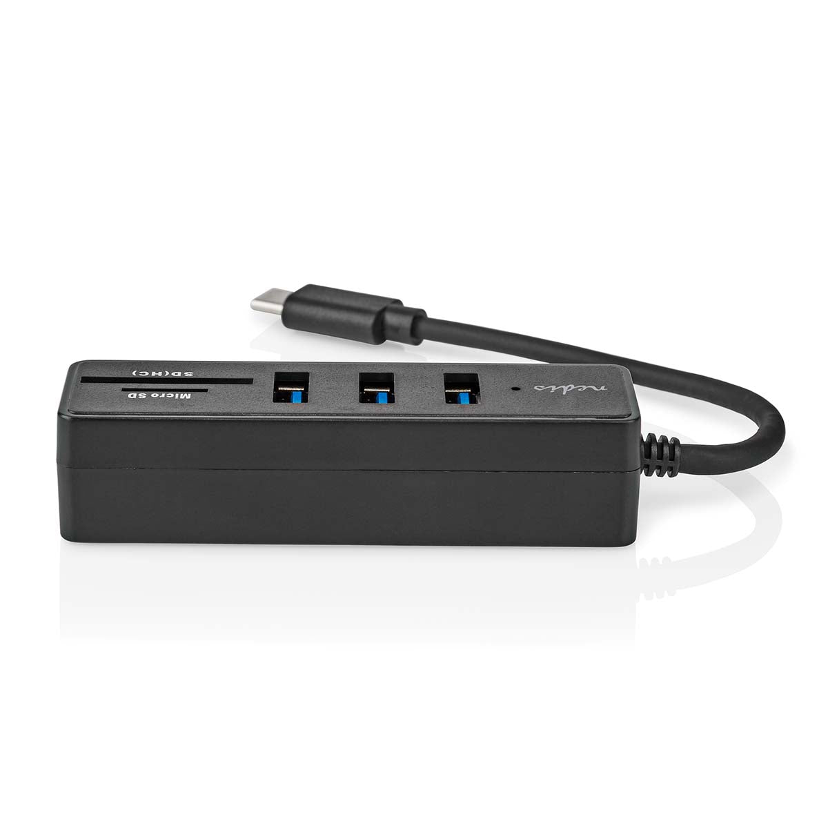 USB-Hub | 1x USB-C™ | 3x USB A Buchse | 5-Port port(s) | USB 3.2 Gen 1 | Stromversorgung über USB | 5 Gbps | SD & MicroSD