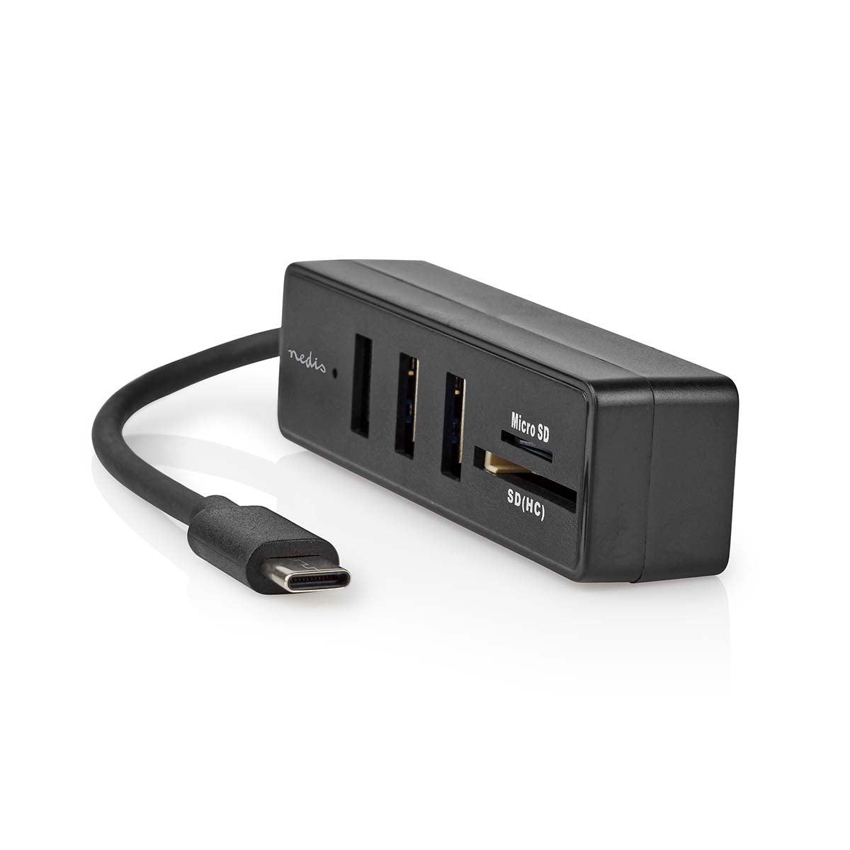 USB-Hub | 1x USB-C™ | 3x USB A Buchse | 5-Port port(s) | USB 3.2 Gen 1 | Stromversorgung über USB | 5 Gbps | SD & MicroSD