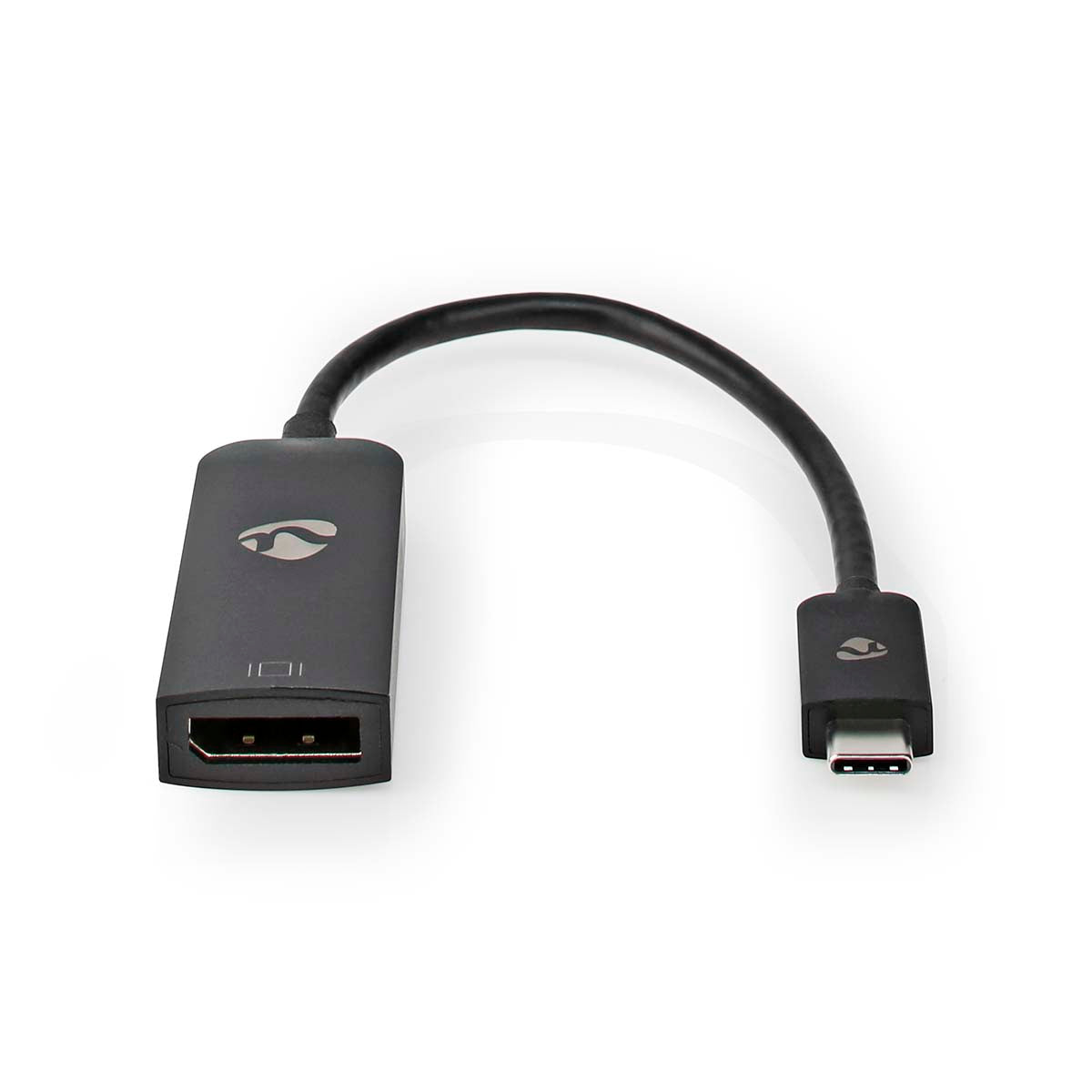 USB-C™ Adapter | USB 3.2 Gen 1 | USB-C™ Stecker | DisplayPort Buchse | 8K@60Hz | 0.20 m | Rund | Vernickelt | PVC | Schwarz | Box