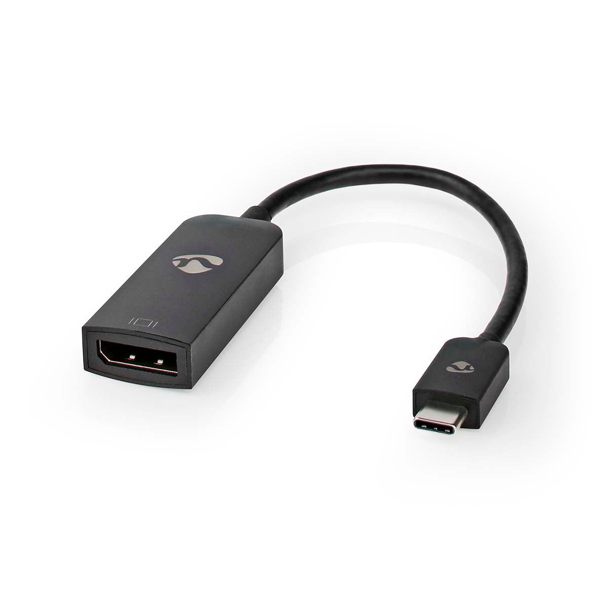 USB-C™ Adapter | USB 3.2 Gen 1 | USB-C™ Stecker | DisplayPort Buchse | 8K@60Hz | 0.20 m | Rund | Vernickelt | PVC | Schwarz | Box