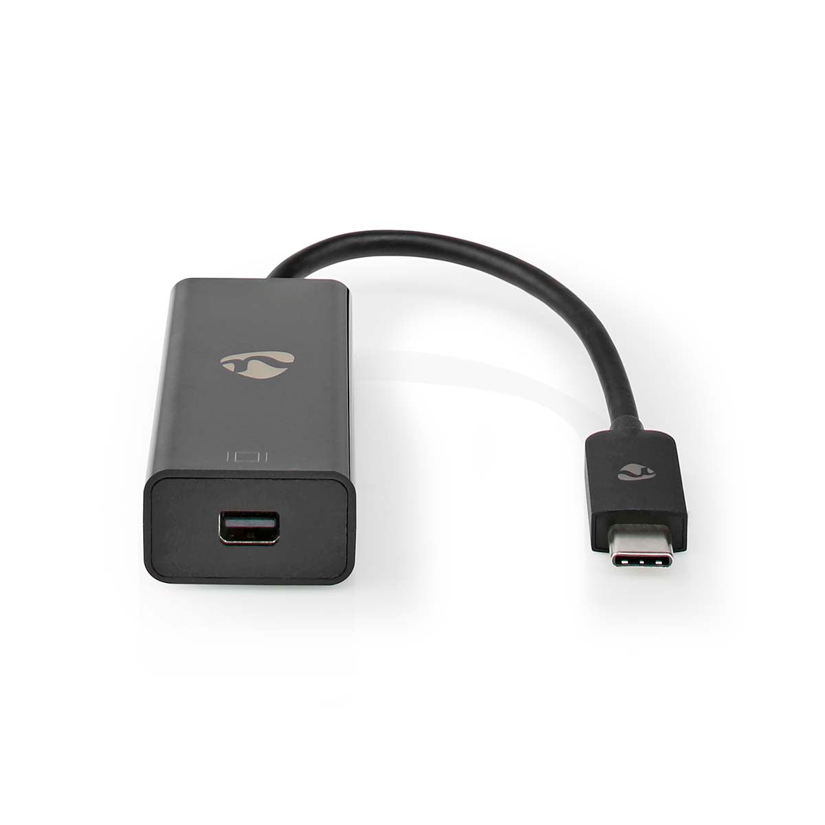 USB-C™ Adapter | USB 3.2 Gen 1 | USB-C™ Stecker | Mini DisplayPort Buchse | 8K@60Hz | 0.20 m | Rund | Vernickelt | PVC | Schwarz | Box