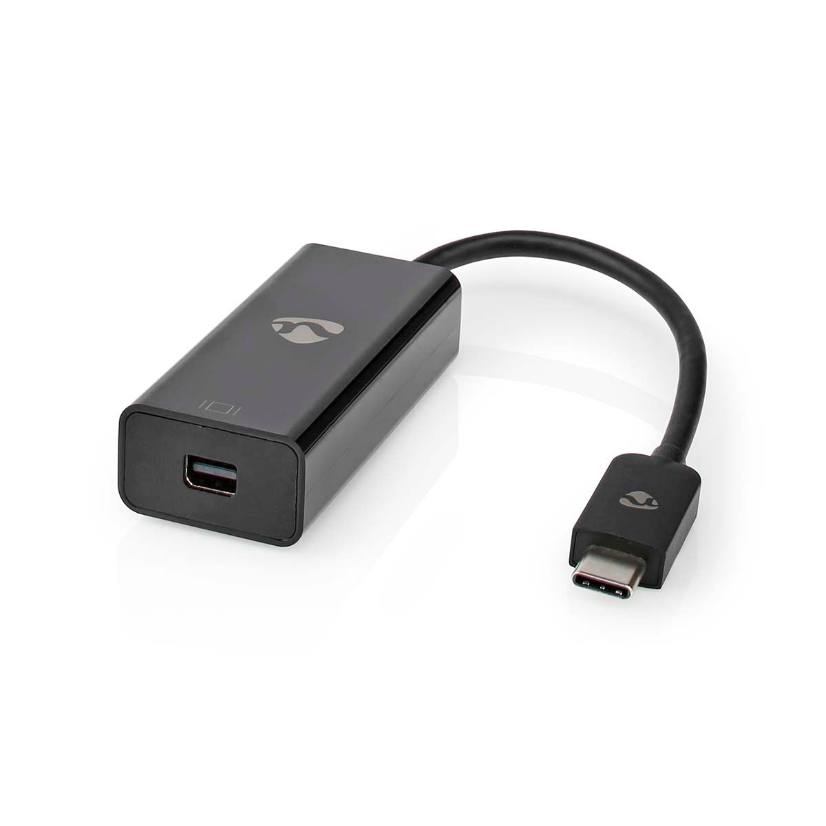 USB-C™ Adapter | USB 3.2 Gen 1 | USB-C™ Stecker | Mini DisplayPort Buchse | 8K@60Hz | 0.20 m | Rund | Vernickelt | PVC | Schwarz | Box