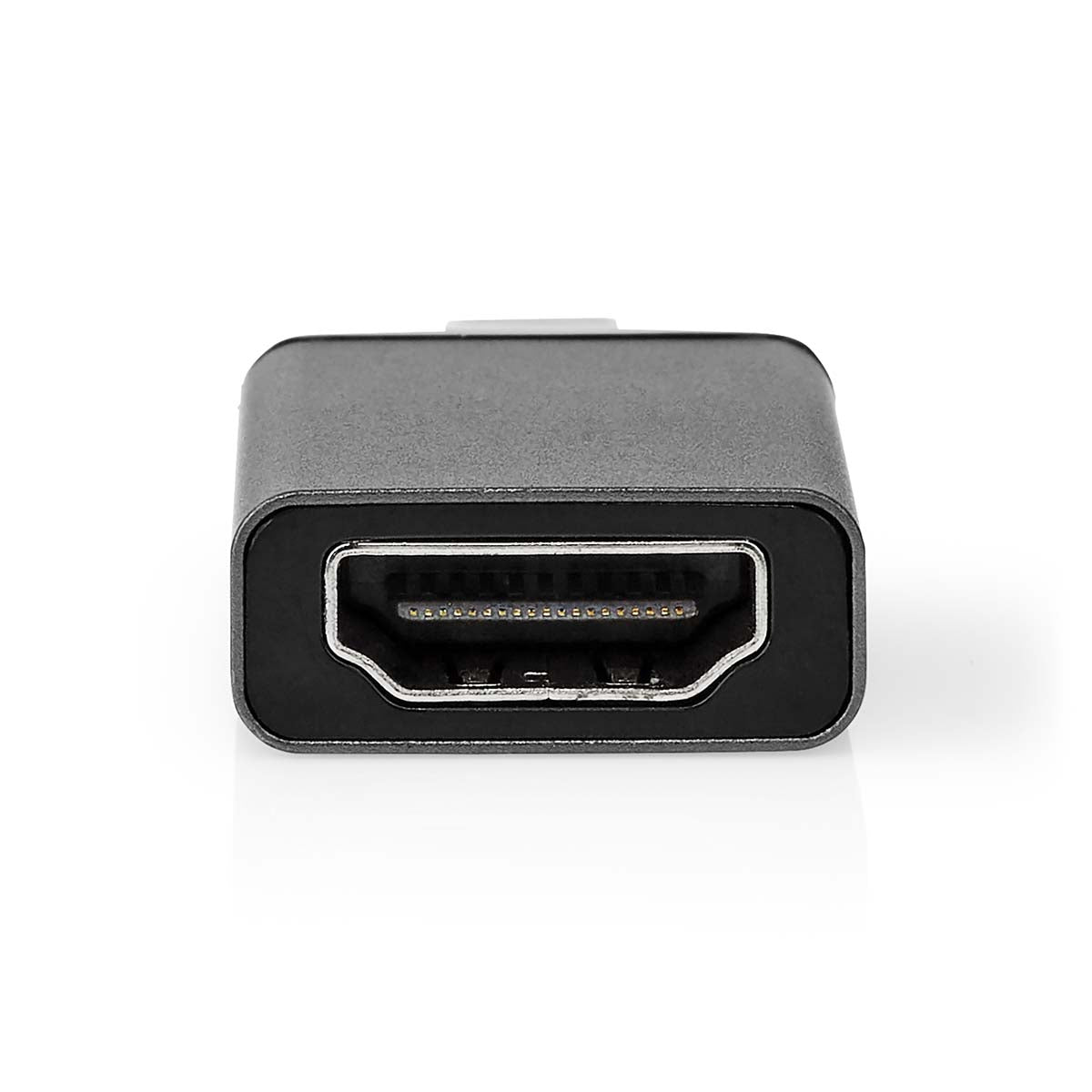 USB-C™ Adapter | USB 3.2 Gen 1 | USB-C™ Stecker | HDMI™ Ausgang | 4K@60Hz | Rund | Vernickelt | Grau / Schwarz | Box