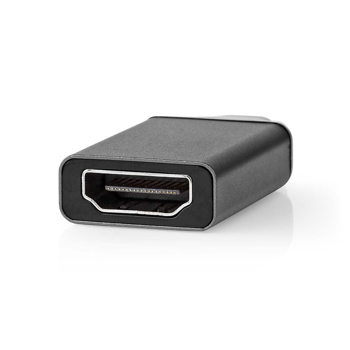 USB-C™ Adapter | USB 3.2 Gen 1 | USB-C™ Stecker | HDMI™ Ausgang | 4K@60Hz | Rund | Vernickelt | Grau / Schwarz | Box