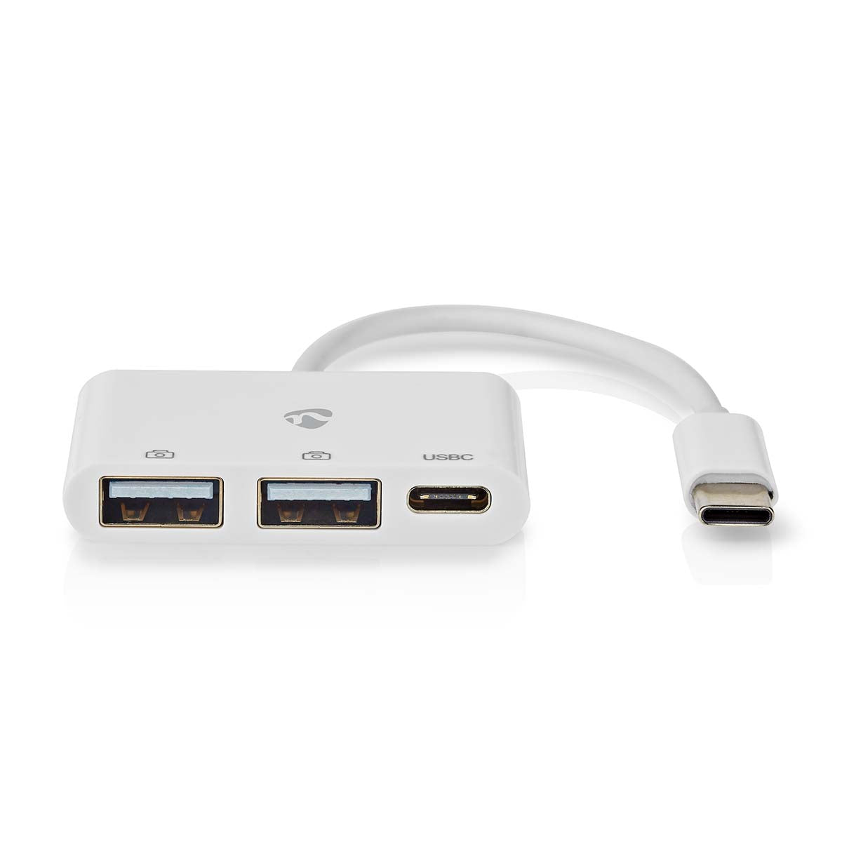 USB-Hub | 1x USB-C™ | 1x USB-C™ / 2x USB 2.0 A Female | 3-Port port(s) | Stromversorgung über USB