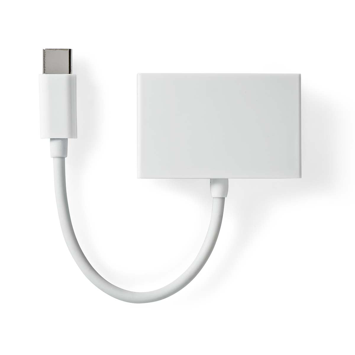 USB-C™ Adapter | USB 2.0 | USB-C™ Stecker | 3.5 mm Buchse | 0.10 m | Rund | Vernickelt | ABS/PVC | Weiss | Box