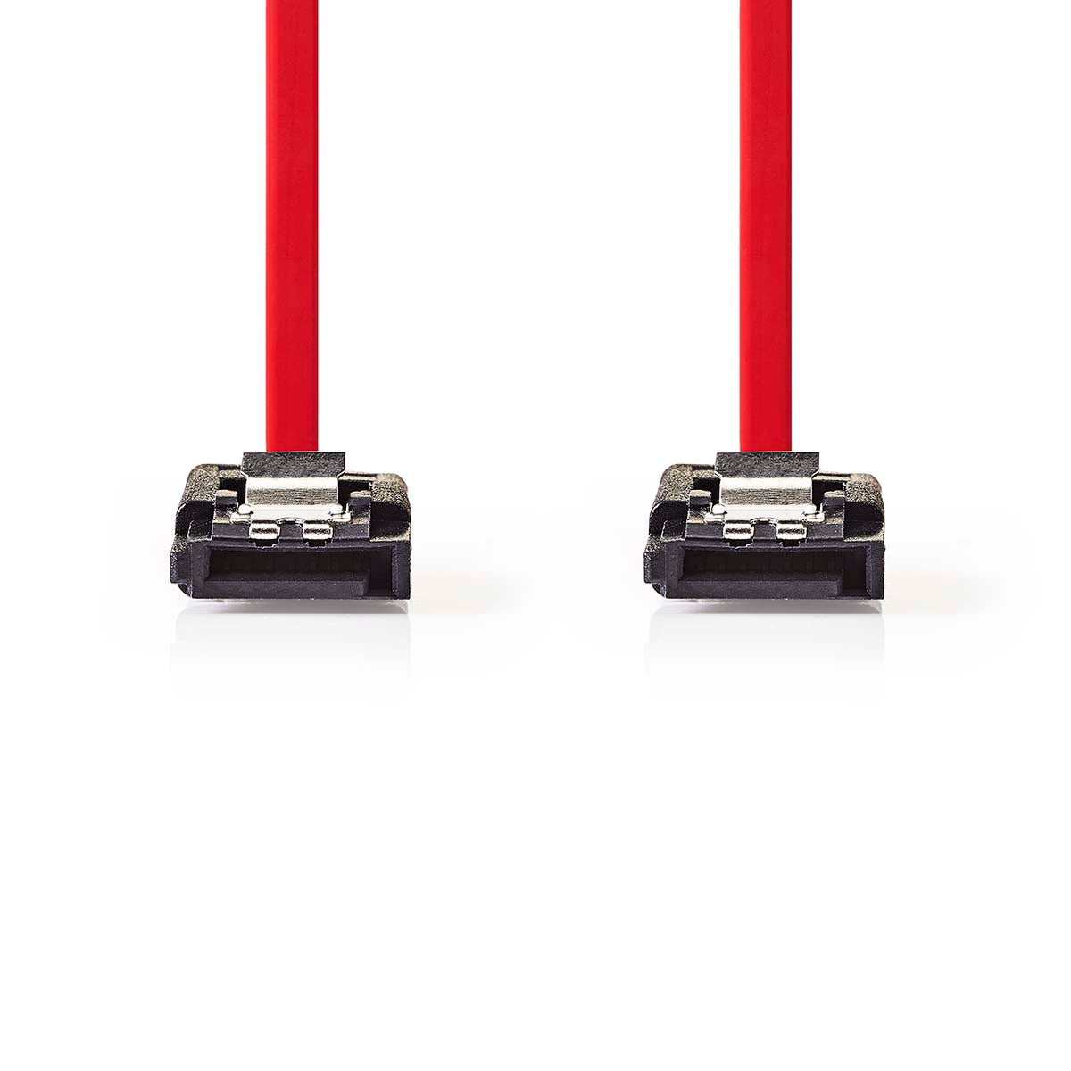 SATA Kabel | 3 Gbps | SATA 7-Pin-Buchse | SATA 7-Pin-Buchse | Vernickelt | 0.50 m | Flach | PVC | Red | Box