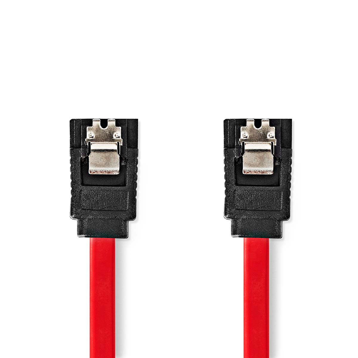 SATA Kabel | 3 Gbps | SATA 7-Pin-Buchse | SATA 7-Pin-Buchse | Vernickelt | 0.50 m | Flach | PVC | Red | Box