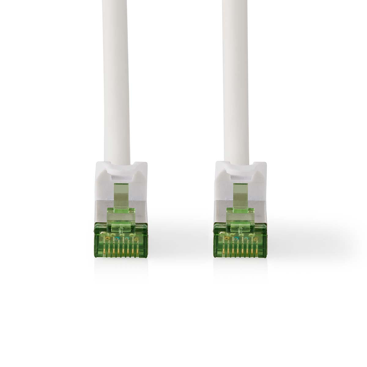 CAT7-Netzwerkkabel | S/FTP | RJ45 Stecker | RJ45 Stecker | 0.50 m | Snagless | Rund | LSZH | Weiss | Box