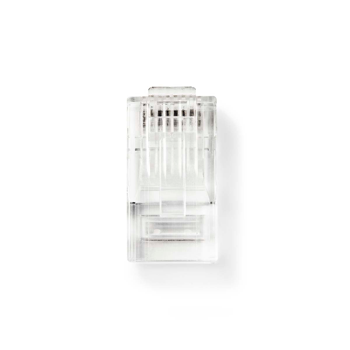 RJ45-Stecker | Stecker | Stranded UTP CAT5 | Gerade | Vergoldet | 10 Stück | PVC | Transparent | Box