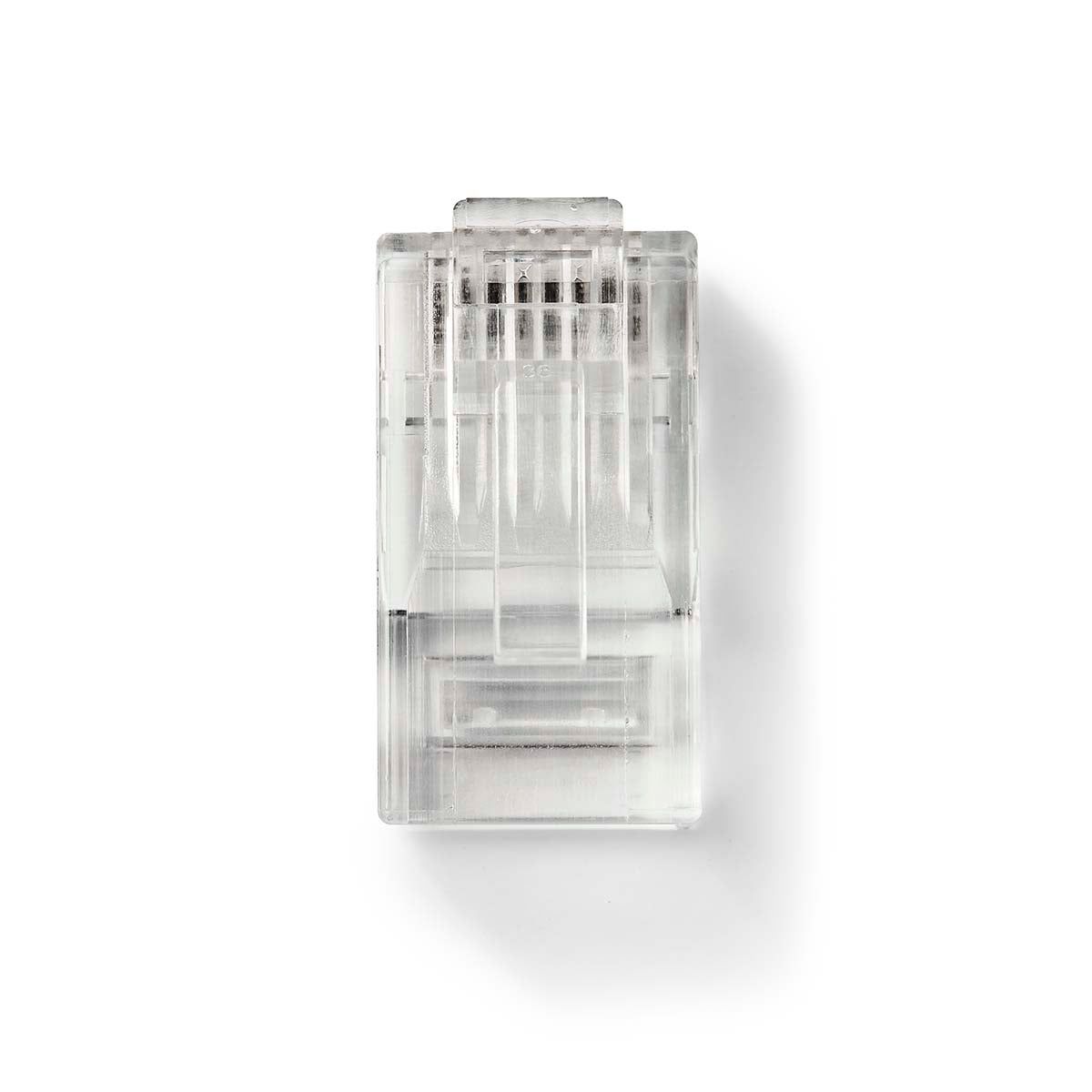 RJ45-Stecker | Stecker | Solid UTP CAT6 | Gerade | Vergoldet | 10 Stück | PVC | Transparent | Box