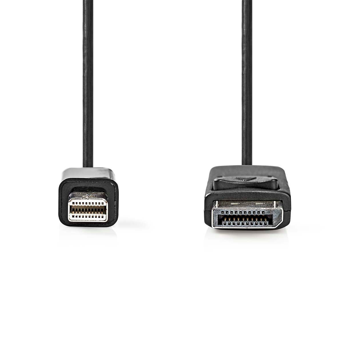 Mini Displayport-Kabel | DisplayPort 1.2 | Mini DisplayPort Stecker | DisplayPort Stecker | 21.6 Gbps | Vernickelt | 1.00 m | Rund | PVC | Schwarz | Label