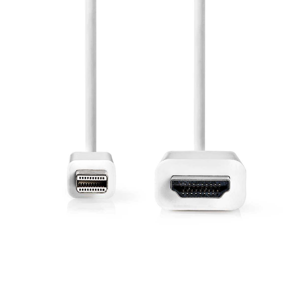 Mini Displayport-Kabel | DisplayPort 1.2 | Mini DisplayPort Stecker | HDMI™ Stecker | 21.6 Gbps | Vernickelt | 2.00 m | Rund | PVC | Weiss | Label