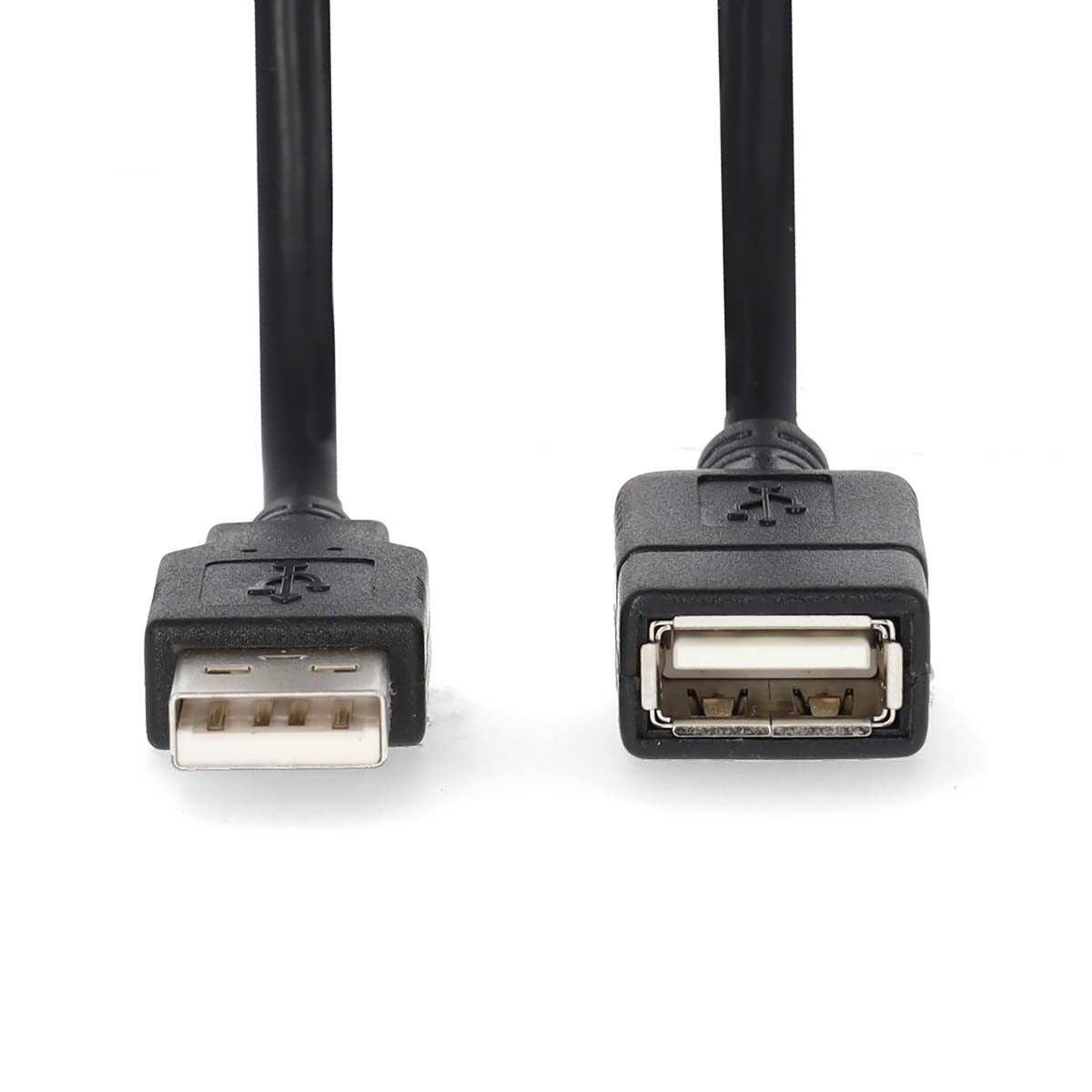 USB-Kabel | USB 2.0 | USB-A Stecker | USB-A Buchse | 480 Mbps | Vernickelt | 3.00 m | Rund | PVC | Schwarz | Label