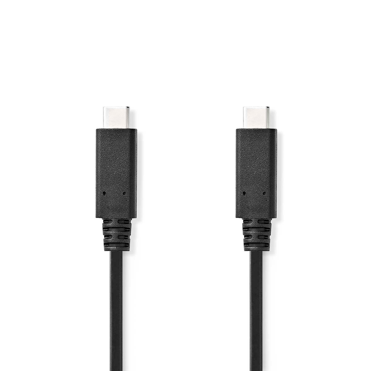 USB-Kabel | USB 3.2 Gen 2x2 | USB-C™ Stecker | USB-C™ Stecker | 240 W | 8K@30Hz | 20 Gbps | Vernickelt | 1.00 m | Rund | PVC | Schwarz | Label