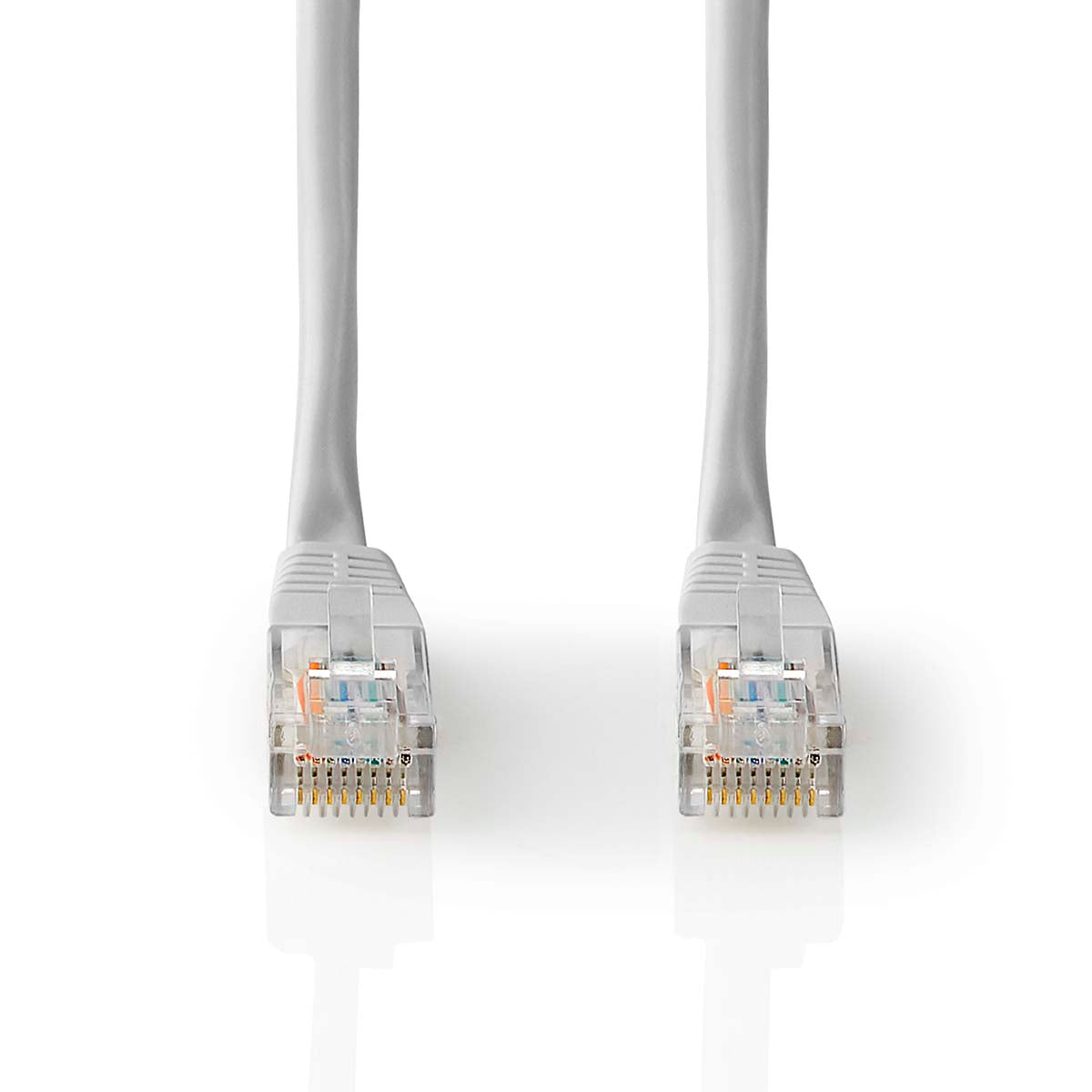 CAT5e-Netzwerkkabel | U/UTP | RJ45 Stecker | RJ45 Stecker | 2.00 m | Rund | PVC | Grau | Label