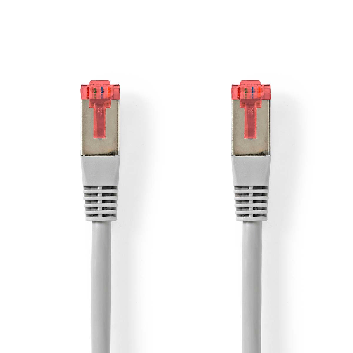 CAT6-Netzwerkkabel | RJ45 Stecker | RJ45 Stecker | SF/UTP | 0.50 m | Rund | PVC | Grau | Label