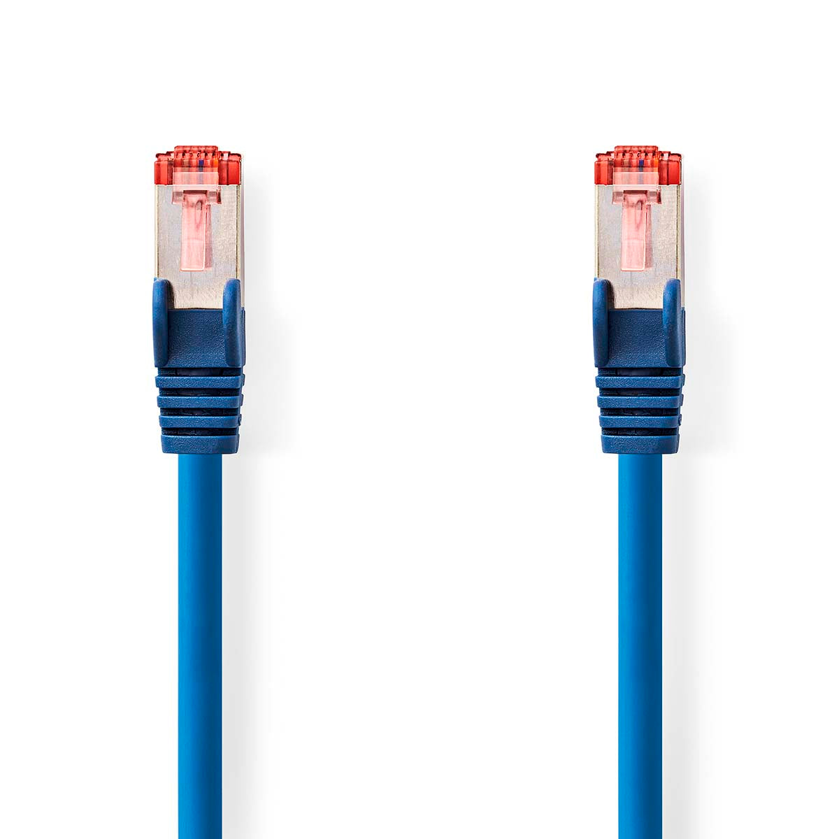 CAT6-Netzwerkkabel | RJ45 Stecker | RJ45 Stecker | S/FTP | 0.15 m | Rund | LSZH | Blau | Label