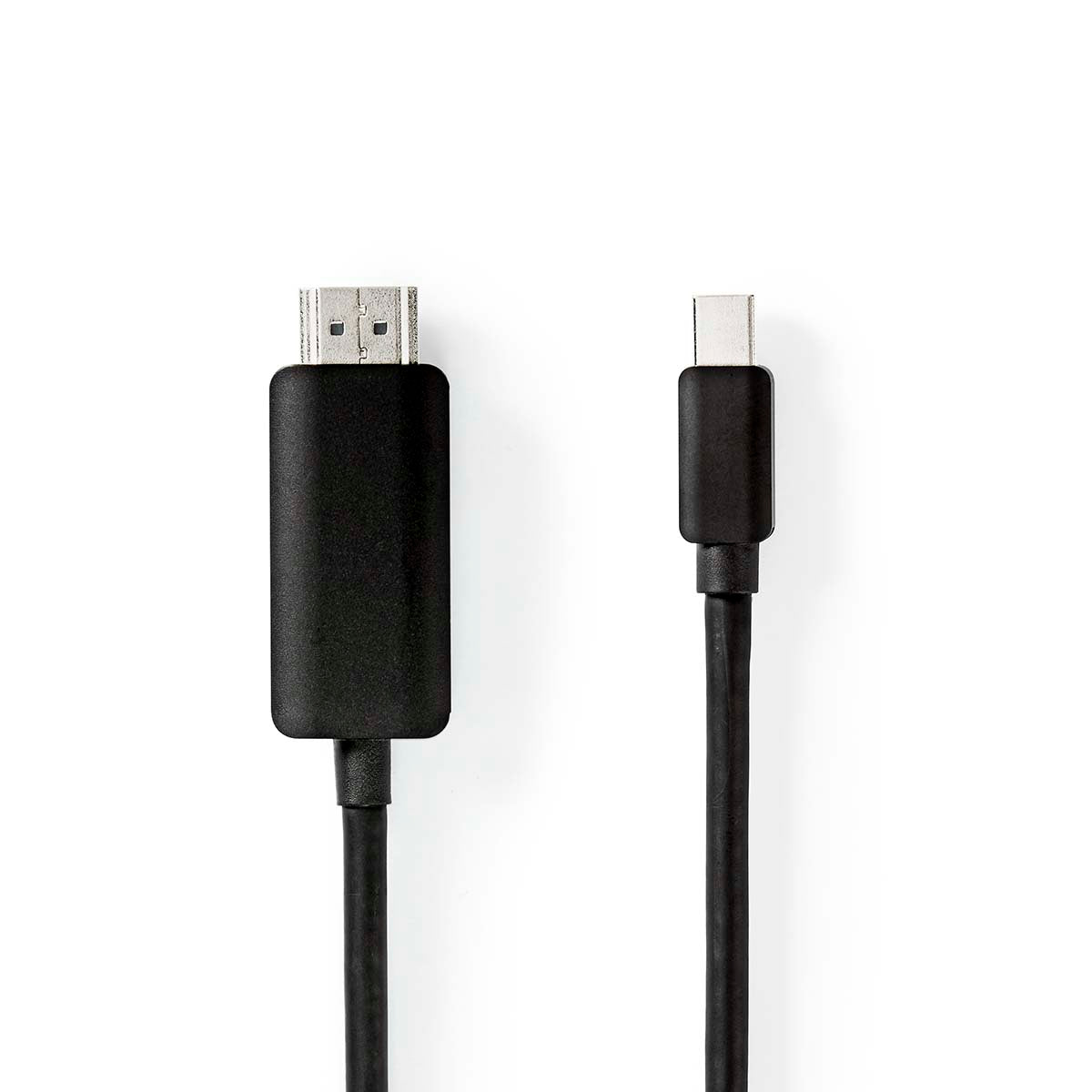 Mini Displayport-Kabel | DisplayPort 1.4 | Mini DisplayPort Stecker | HDMI™ Stecker | 48 Gbps | Vernickelt | 2.00 m | Rund | PVC | Schwarz | Plastikbeutel