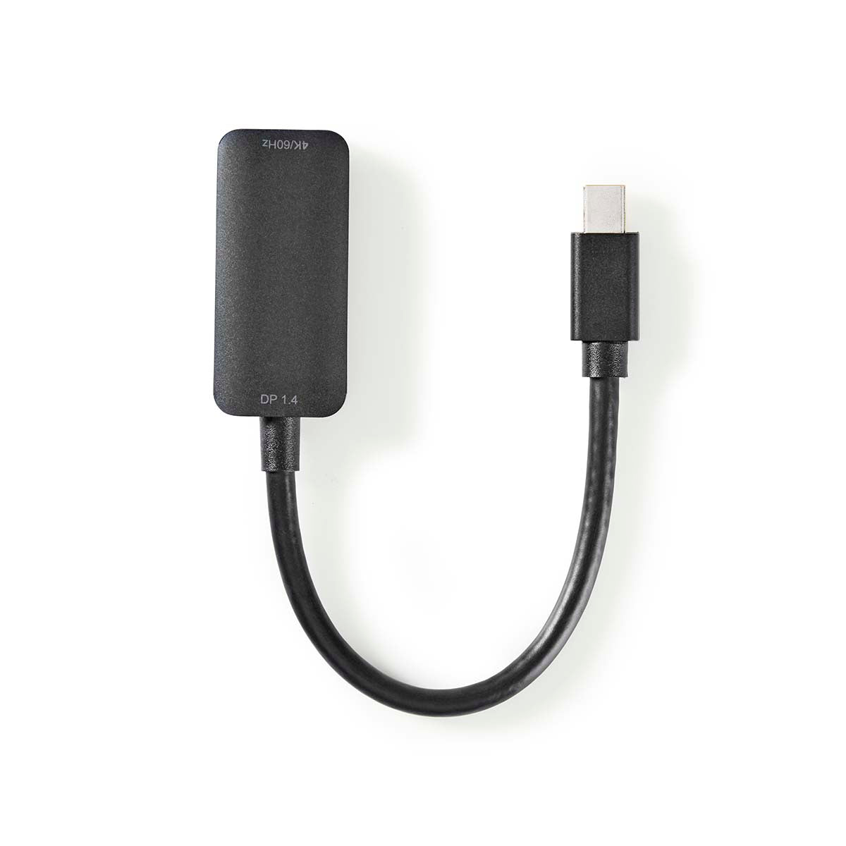 Mini Displayport-Kabel | DisplayPort 1.4 | Mini DisplayPort Stecker | HDMI™ Ausgang | 48 Gbps | Vernickelt | 0.20 m | Rund | PVC | Schwarz | Plastikbeutel