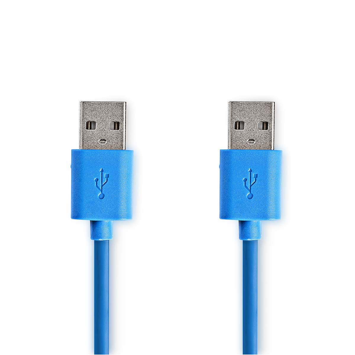 USB-Kabel | USB 3.2 Gen 1 | USB-A Stecker | USB-A Stecker | 5 Gbps | Vernickelt | 1.00 m | Rund | PVC | Blau | Plastikbeutel