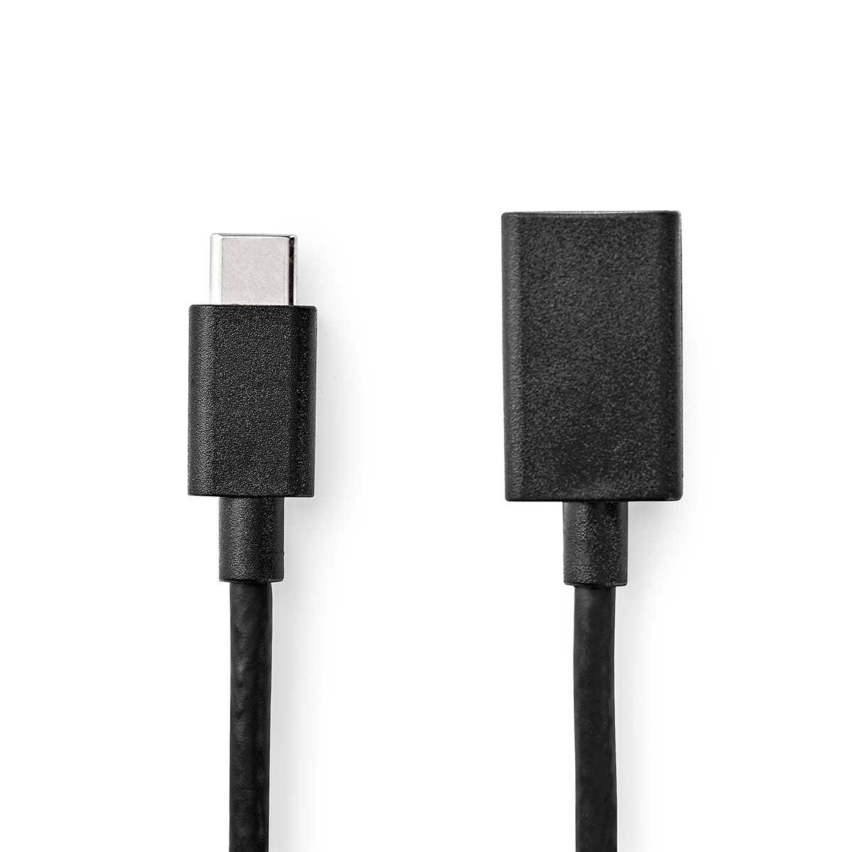 USB-C™ Adapter | USB 3.2 Gen 1 | USB-C™ Stecker | USB-A Buchse | 5 Gbps | 0.15 m | Rund | Vernickelt | PVC | Schwarz | Umschlag