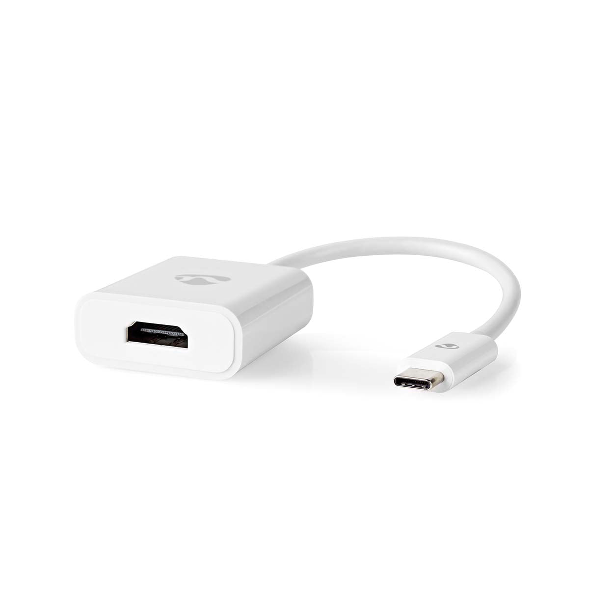 USB-C™ Adapter | USB 3.2 Gen 1 | USB-C™ Stecker | HDMI™ Buchse | 4K@30Hz | 0.20 m | Rund | Vernickelt | PVC | Weiss | Plastikbeutel