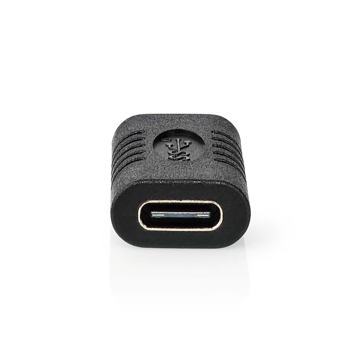 USB-C™ Adapter | USB 3.2 Gen 2 | USB-C™ Buchse | USB-C™ Buchse | 4K@60Hz | 10 Gbps | Rund | Vernickelt | Schwarz | Umschlag