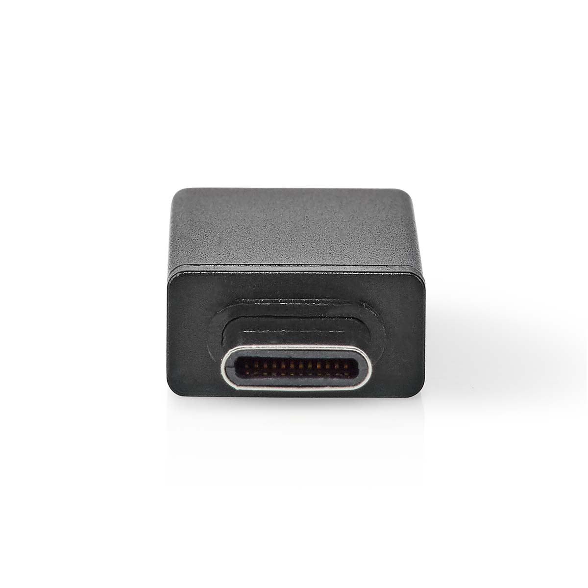 USB-C™ Adapter | USB 3.2 Gen 1 | USB-C™ Stecker | USB-A Buchse | 5 Gbps | OTG | Rund | Vernickelt | Schwarz | Box