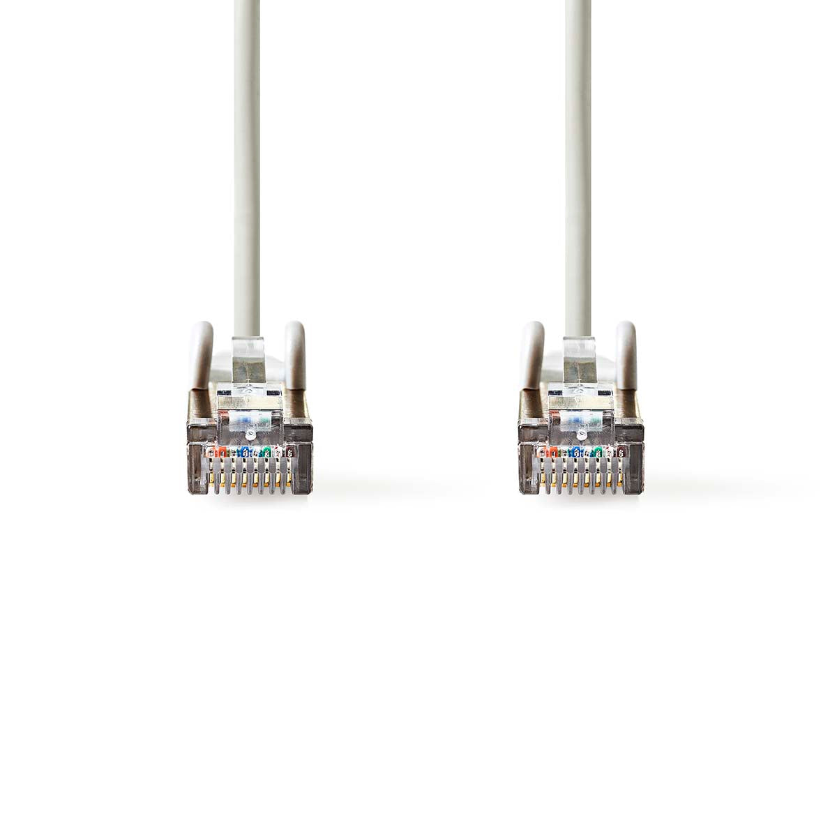 CAT5e-Netzwerkkabel | SF/UTP | RJ45 Stecker | RJ45 Stecker | 1.50 m | Rund | PVC | Grau | Umschlag