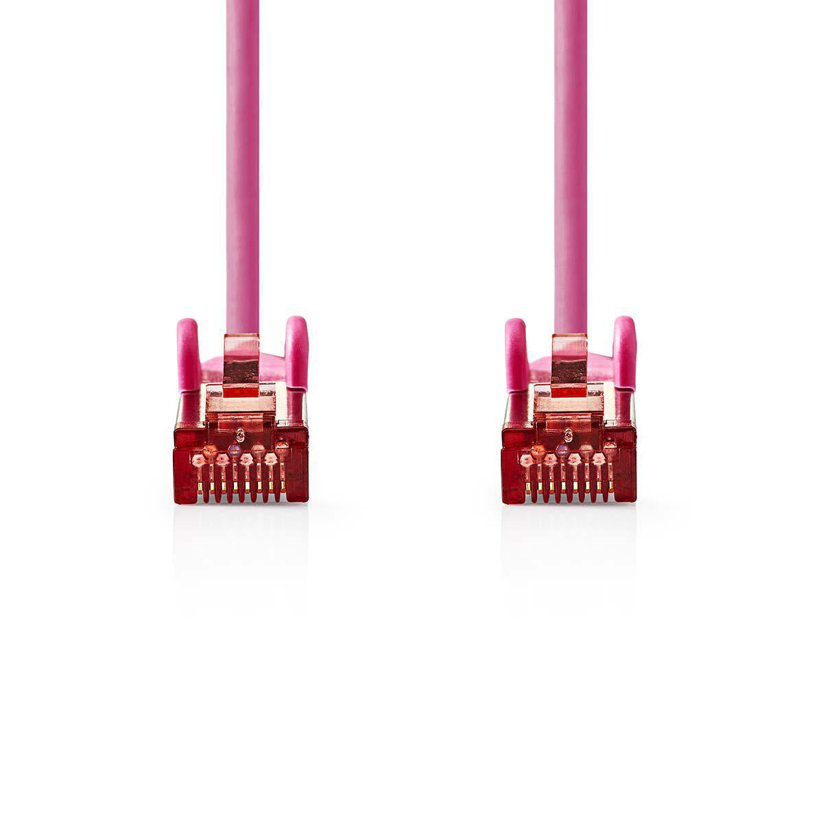 CAT6-Netzwerkkabel | RJ45 Stecker | RJ45 Stecker | S/FTP | 5.00 m | Rund | LSZH | Pink | Plastikbeutel