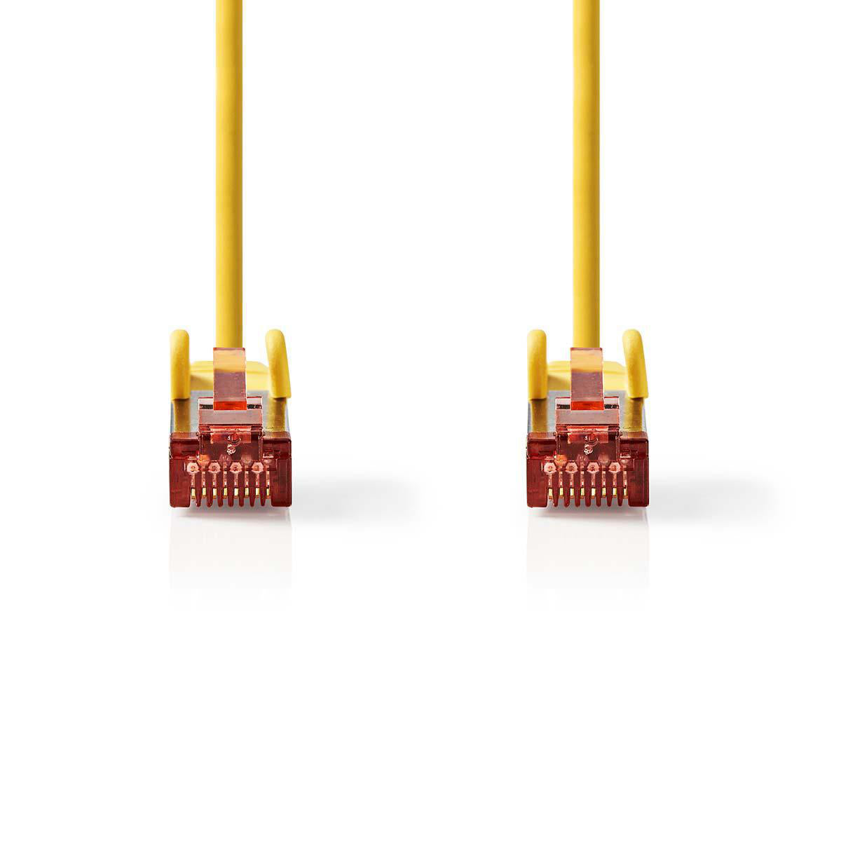 CAT6-Netzwerkkabel | RJ45 Stecker | RJ45 Stecker | S/FTP | 3.00 m | Rund | LSZH | Gelb | Plastikbeutel