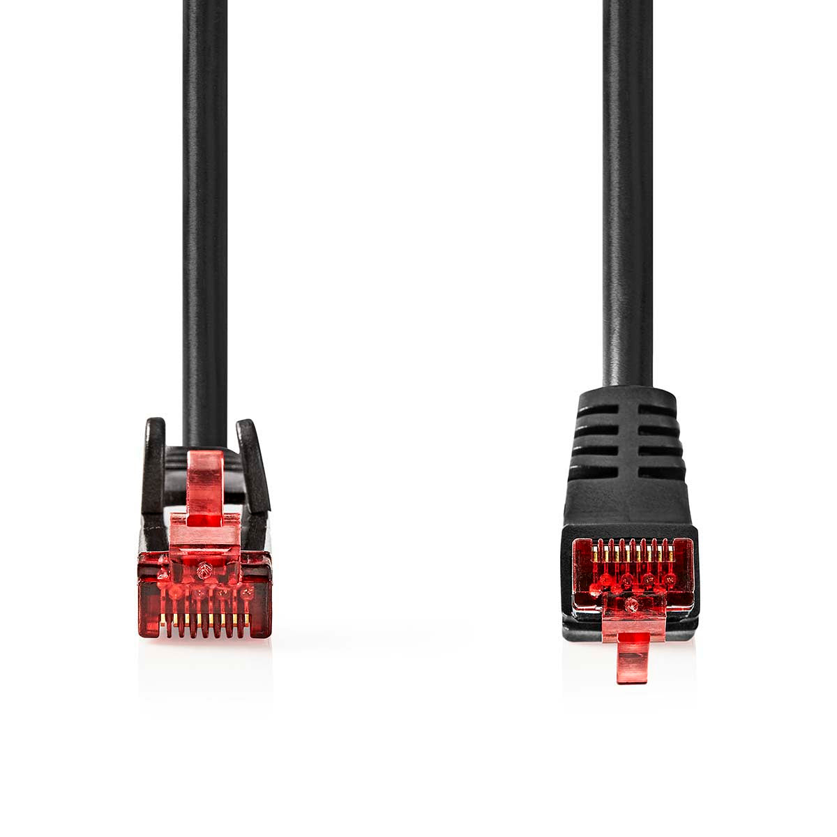 CAT6-Netzwerkkabel | RJ45 Stecker | RJ45 Stecker | SF/UTP | 1.00 m | Rund | LSZH | Schwarz | Umschlag