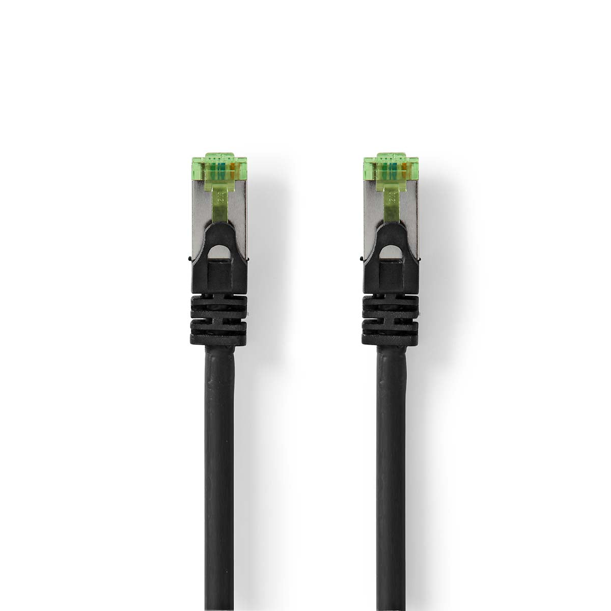 CAT7-Netzwerkkabel | S/FTP | RJ45 Stecker | RJ45 Stecker | 10.0 m | Snagless | Rund | LSZH | Schwarz | Umschlag