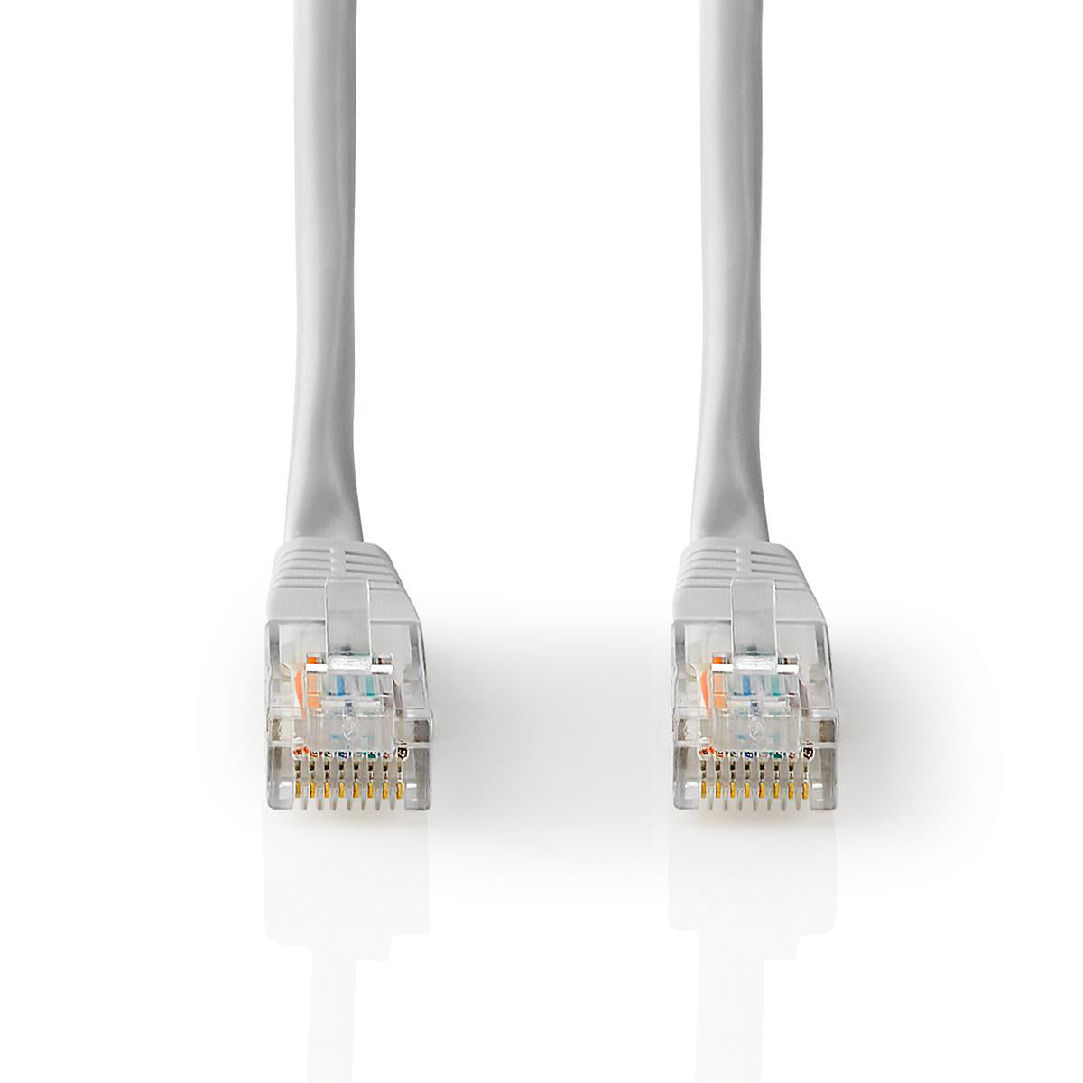 CAT5e-Netzwerkkabel | U/UTP | RJ45 Stecker | RJ45 Stecker | 0.50 m | Rund | PVC | Grau | Aufhänger
