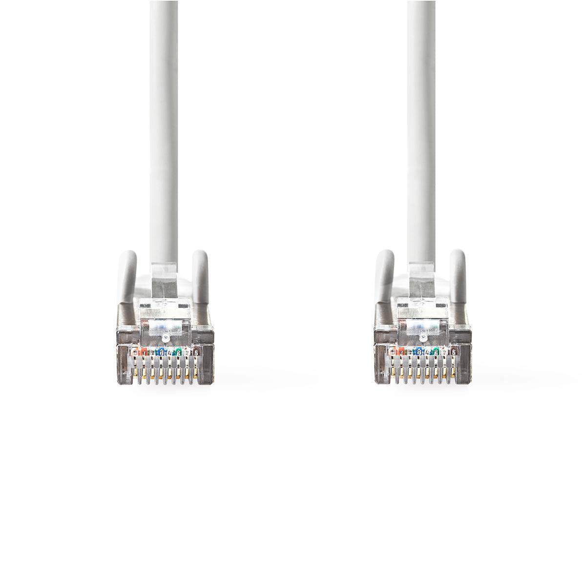 CAT6a-Netzwerkkabel | SF/UTP | RJ45 Stecker | RJ45 Stecker | 10.0 m | Rund | PVC | Weiss | Aufhänger