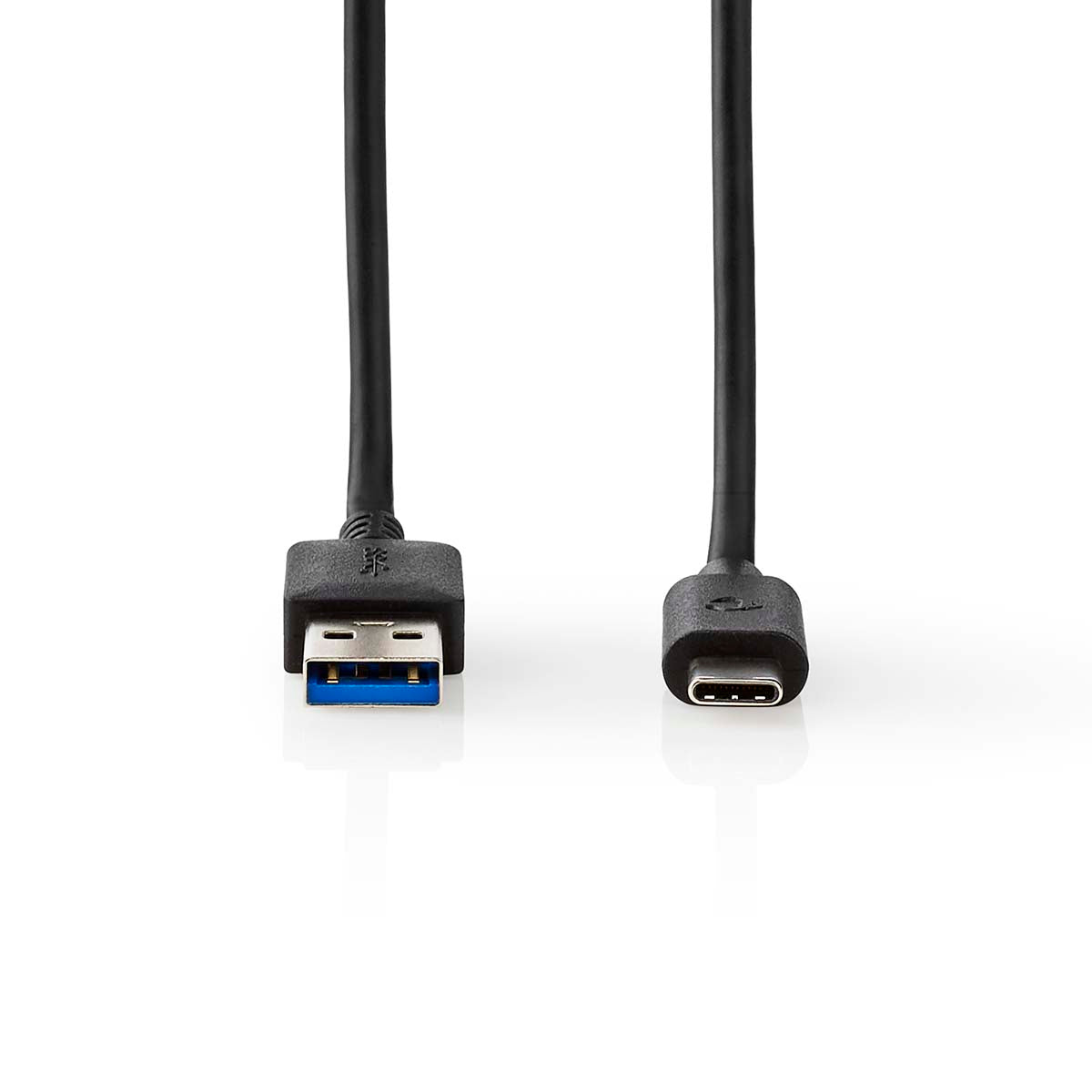 USB-Kabel | USB 3.2 Gen 1 | USB-A Stecker | USB-C™ Stecker | 60 W | 5 Gbps | Vernickelt | 2.00 m | Rund | PVC | Schwarz | Box