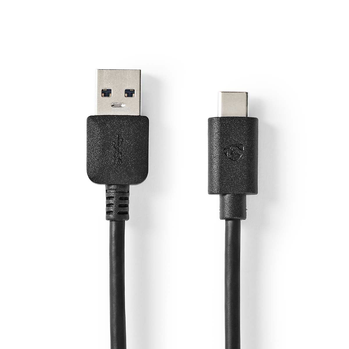 USB-Kabel | USB 3.2 Gen 2 | USB-A Stecker | USB-C™ Stecker | 60 W | 10 Gbps | Vernickelt | 1.00 m | Rund | PVC | Schwarz | Box