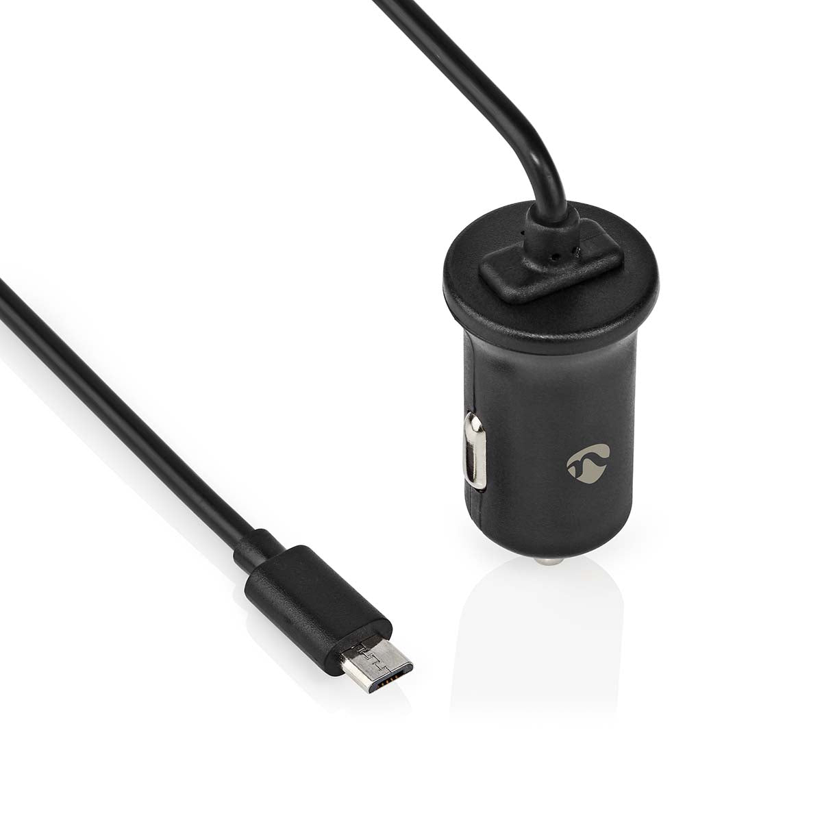 Auto-Ladegerät | 12 W | 1x 2.4 A | Anzahl der Ausgänge: 1 | Micro USB (Fixed) Kabel | 1.00 m | Single Voltage Output