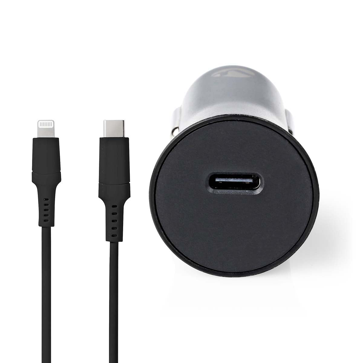 Auto-Ladegerät | 20 W | 1.67 / 2.22 / 3.0 A | Anzahl der Ausgänge: 1 | Port Type: USB-C™ | Lightning 8-Pin (Lose) Kabel | 1.0 m | Automatische Spannungswahl