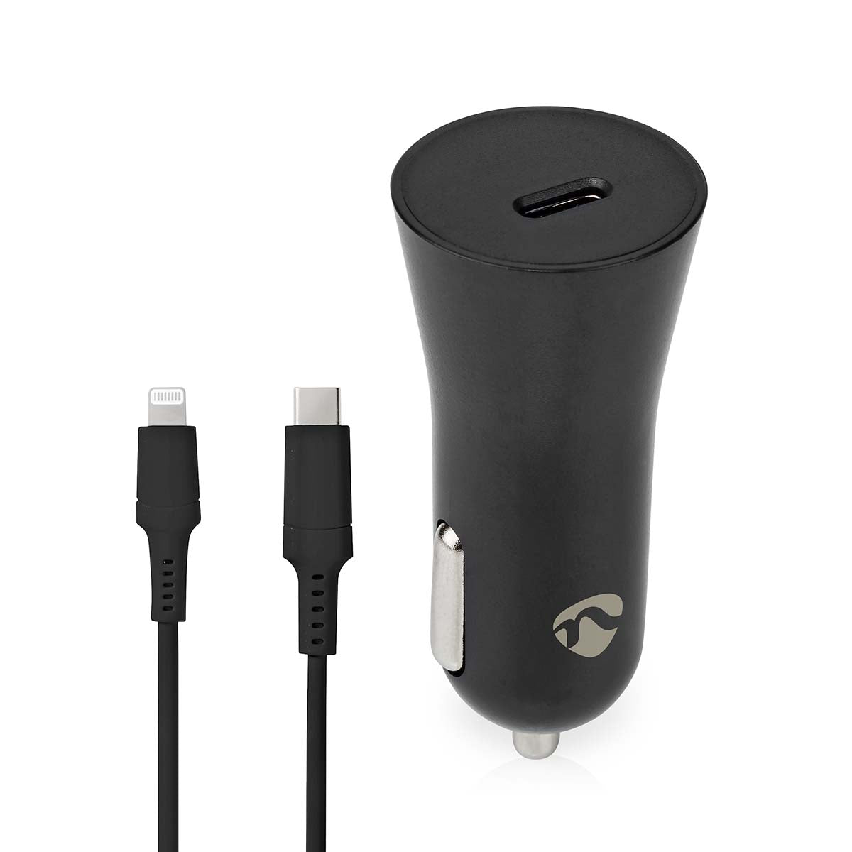 Auto-Ladegerät | 20 W | 1.67 / 2.22 / 3.0 A | Anzahl der Ausgänge: 1 | Port Type: USB-C™ | Lightning 8-Pin (Lose) Kabel | 1.0 m | Automatische Spannungswahl