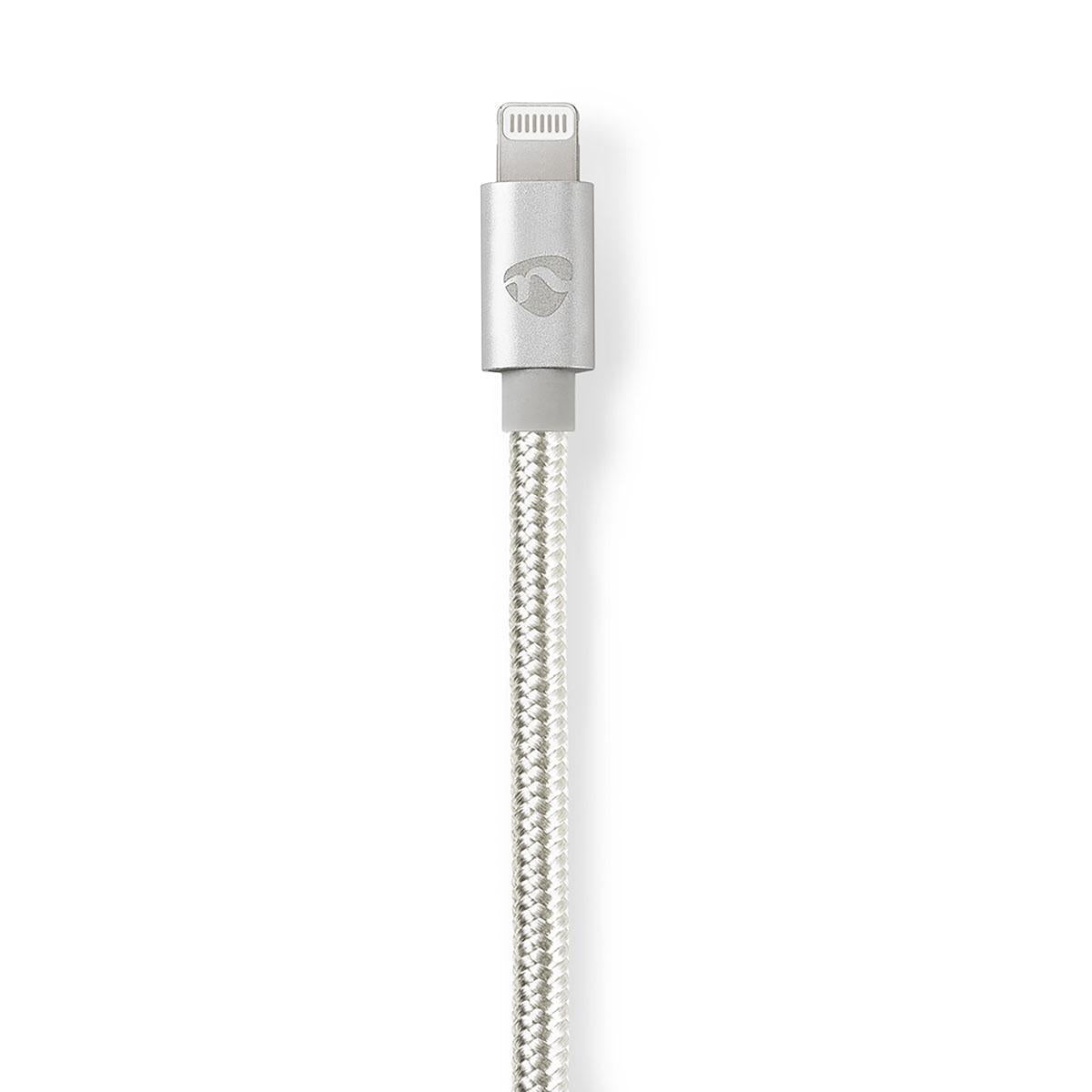 Lightning-Adapter | Apple Lightning 8-Pin | 3.5 mm Stecker | Vergoldet | 1.00 m | Rund | Nylon