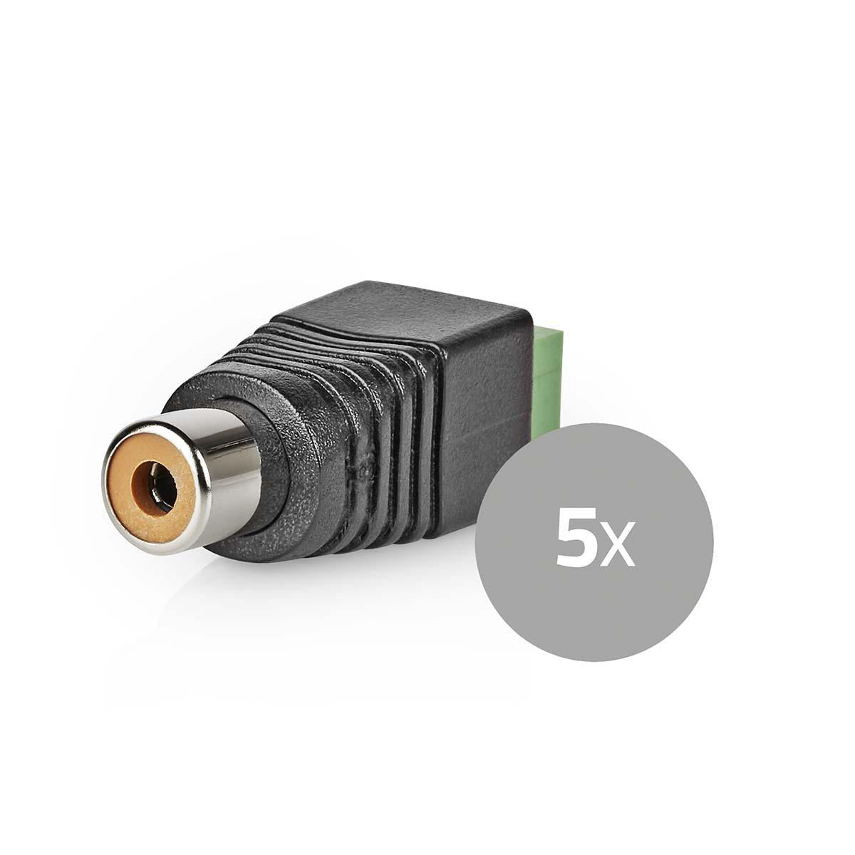 CCTV-Sicherheitsstecker | 2-Way Terminal Block | DIN Buchse | Buchse | Grün / Schwarz