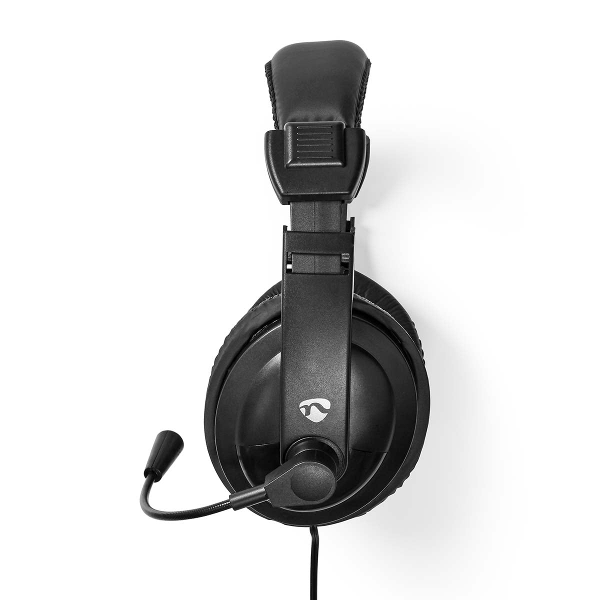 PC-Headset | Über Ohr | Stereo | 1x 3.5 mm / 2x 3.5 mm | Klappbarer Mikrofon | Schwarz